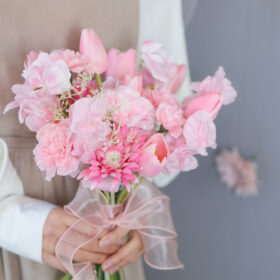 アーティフィシャルフラワー　ブーケ　ぴょんぴょんブーケ ミニョン〉ウェディングブーケ アーティフィシャルフラワー